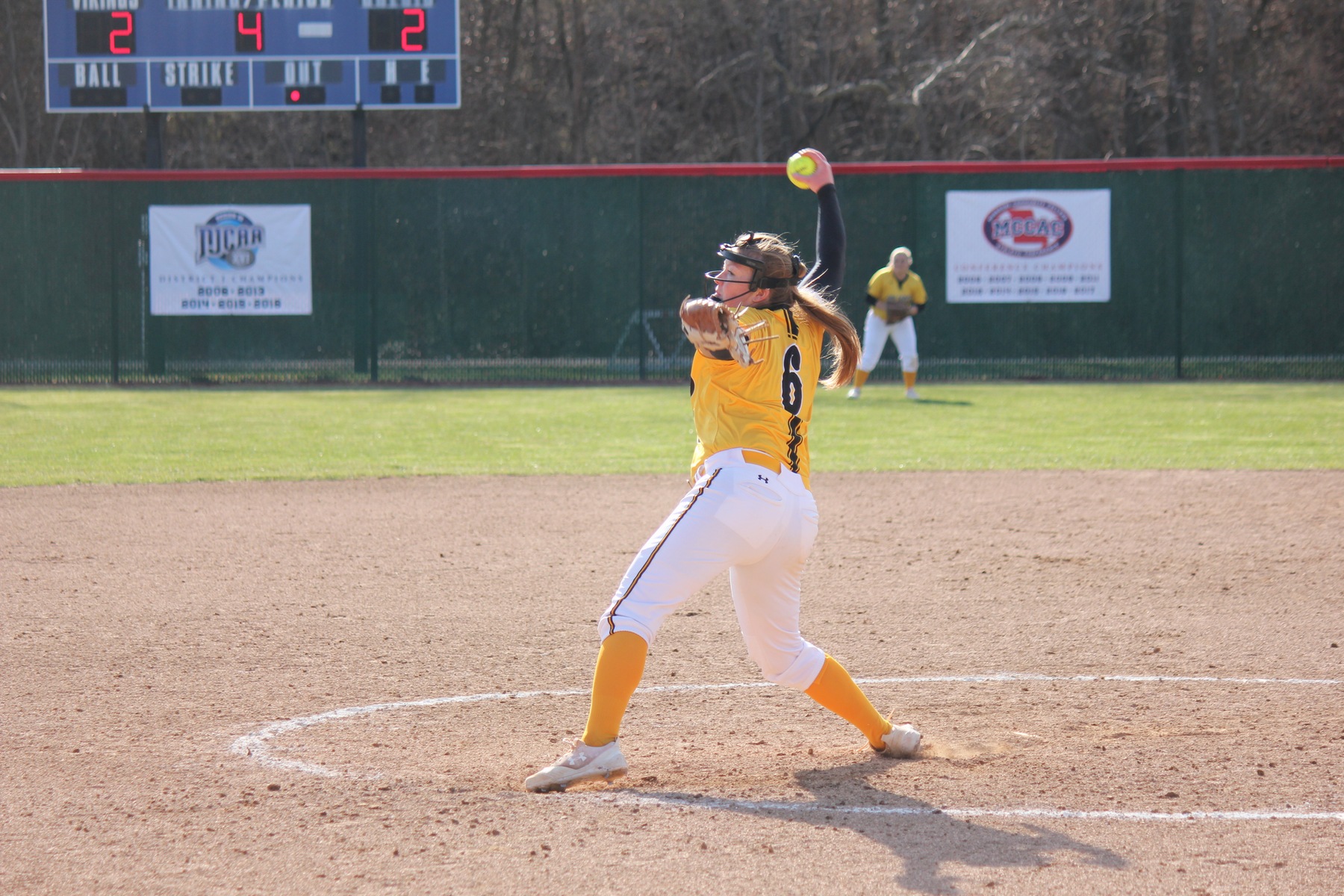 Lady Raiders split with Vikings